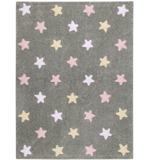 Детский ковер Lorena Canals Stars Tricolor (серо-розовый) 120х160 см