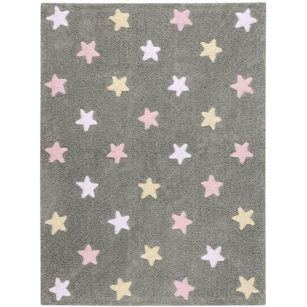 Детский ковер Lorena Canals Stars Tricolor (серо-розовый) 120х160 см