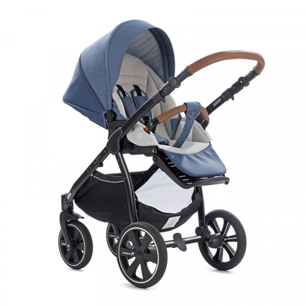 коляска 2 в 1 Noordi Fjordi Sport Melange Leather c термолюлькой 