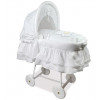 Плетеная колыбель Italbaby Peluche (белые колеса)